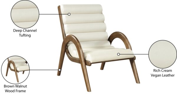 Randal Vegan Leather Upholstered Accent Chair