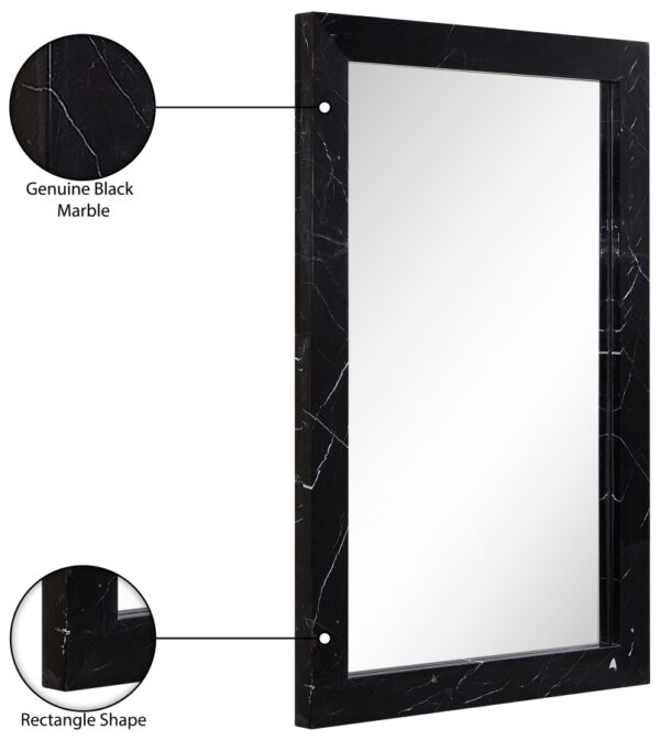 Pavia Genuine Marble Frame Mirror