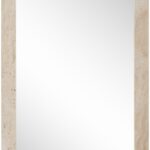 Pavia Genuine Travertine Frame Mirror