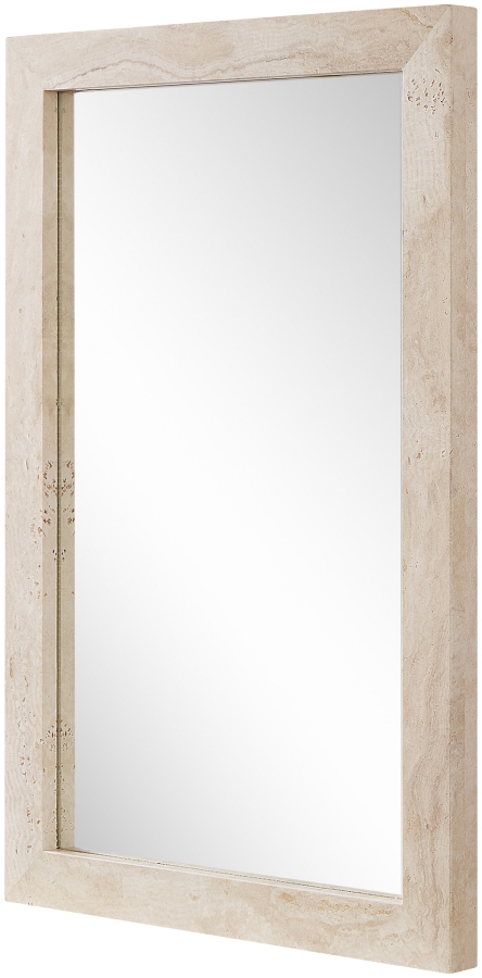 Pavia Genuine Travertine Frame Mirror