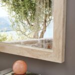 Pavia Genuine Travertine Frame Mirror