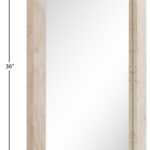 Pavia Genuine Travertine Frame Mirror