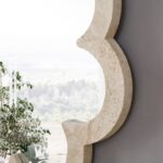 Vicenza Genuine Travertine Frame Mirror
