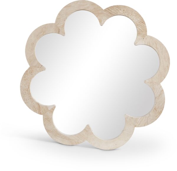 Vicenza Genuine Travertine Frame Mirror