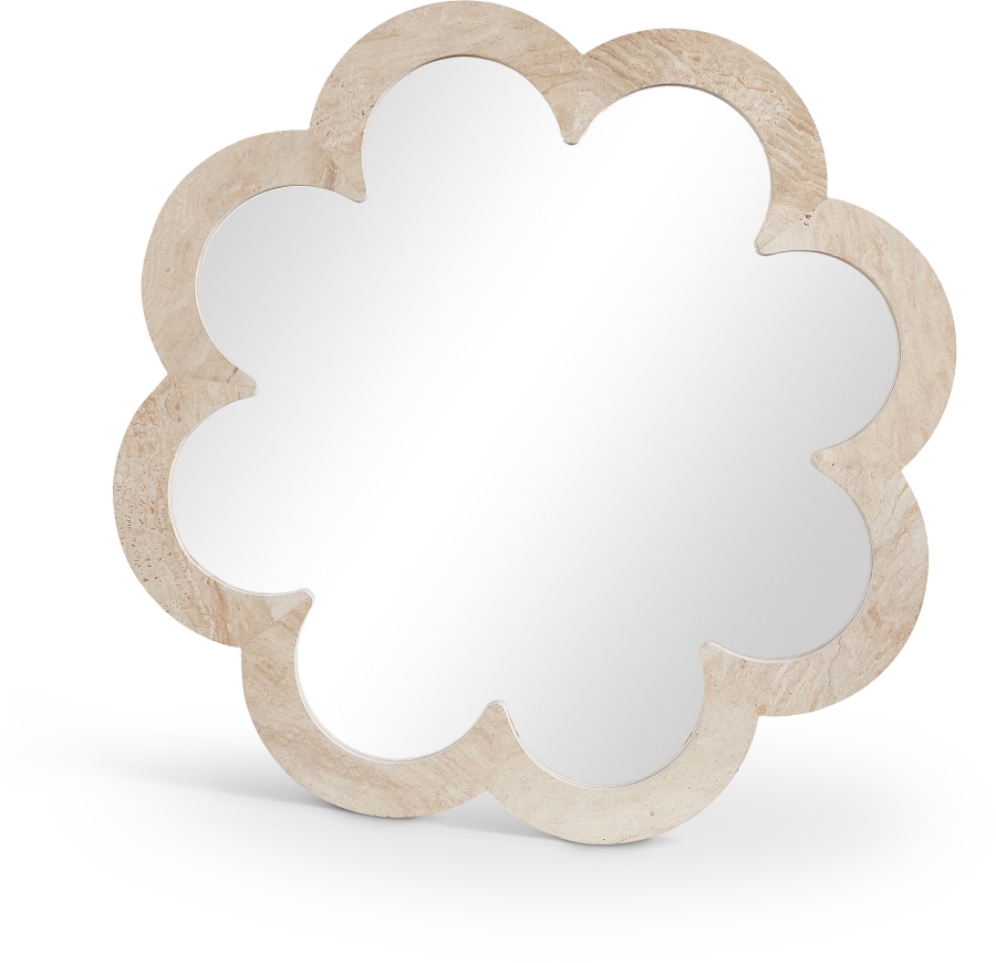 Vicenza Genuine Travertine Frame Mirror