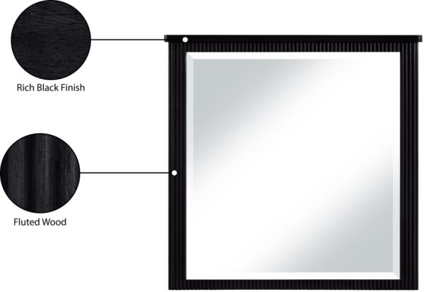 Astrid Solid Wood And Oak Veneer Mirror