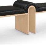 Delphine Vegan Leather Upholstered Bench