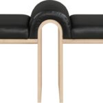 Delphine Vegan Leather Upholstered Bench