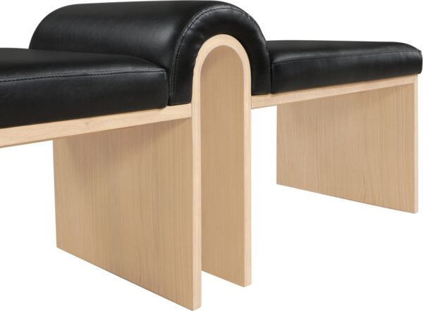 Delphine Vegan Leather Upholstered Bench