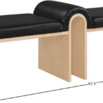 Delphine Vegan Leather Upholstered Bench