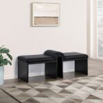 Delphine Vegan Leather Upholstered Bench