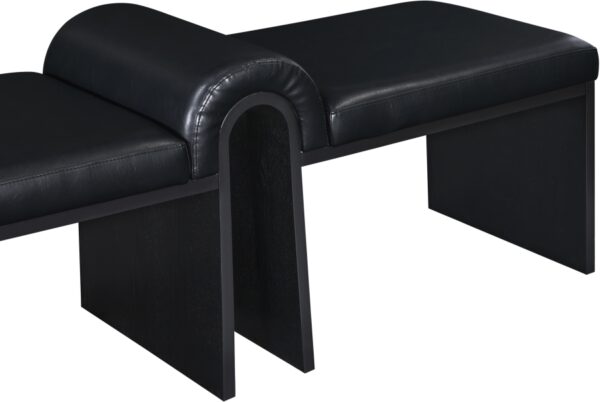 Delphine Vegan Leather Upholstered Bench
