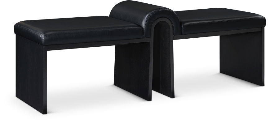 Delphine Vegan Leather Upholstered Bench