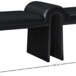 Delphine Vegan Leather Upholstered Bench