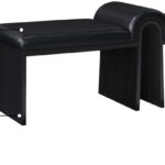 Delphine Vegan Leather Upholstered Bench