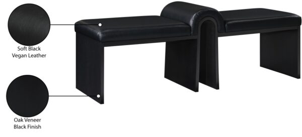Delphine Vegan Leather Upholstered Bench