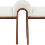 Delphine Vegan Leather Upholstered Bench