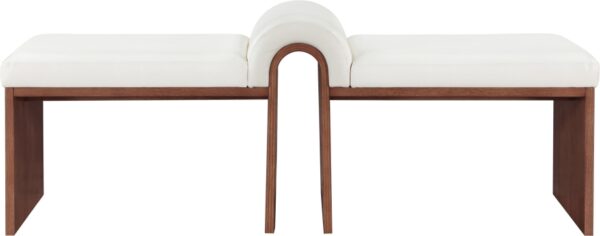 Delphine Vegan Leather Upholstered Bench