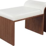 Delphine Vegan Leather Upholstered Bench