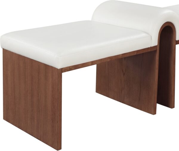 Delphine Vegan Leather Upholstered Bench