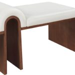 Delphine Vegan Leather Upholstered Bench