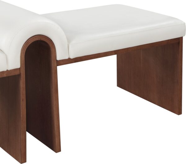 Delphine Vegan Leather Upholstered Bench