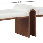 Delphine Vegan Leather Upholstered Bench