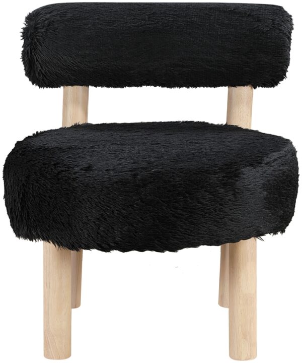 Ambre Vegan Shearling Fabric Upholstered Accent Chair