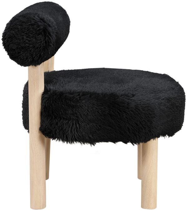 Ambre Vegan Shearling Fabric Upholstered Accent Chair