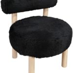 Ambre Vegan Shearling Fabric Upholstered Accent Chair