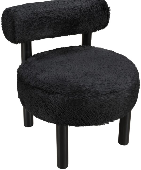 Ambre Vegan Shearling Fabric Upholstered Accent Chair