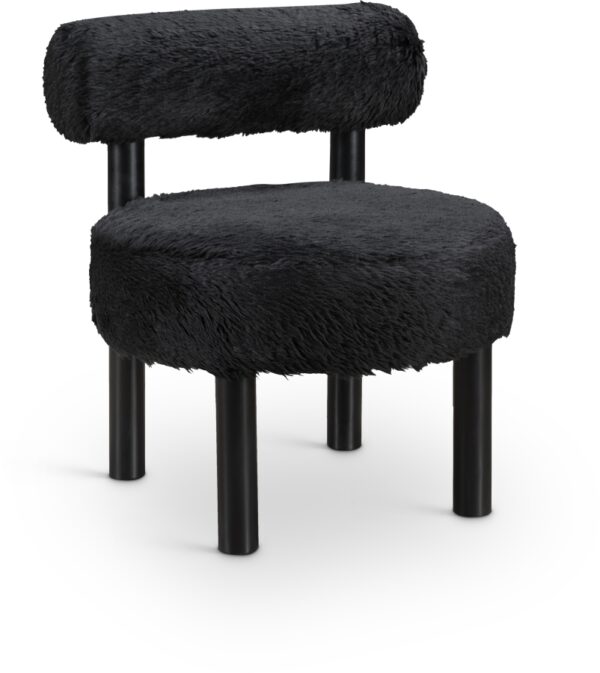 Ambre Vegan Shearling Fabric Upholstered Accent Chair