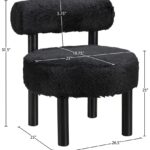 Ambre Vegan Shearling Fabric Upholstered Accent Chair