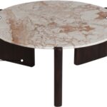 Varenna Marble Top And Acacia Wood Base Coffee Table