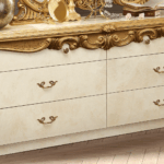 Barocco Ivory/Gold Double Dresser