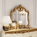 Barocco Ivory/Gold Mirror