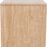 Vernazza Travertine End / Side Table