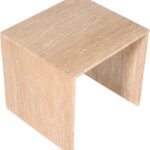 Vernazza Travertine End / Side Table