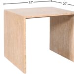 Vernazza Travertine End / Side Table