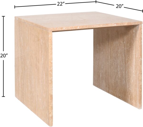 Vernazza Travertine End / Side Table