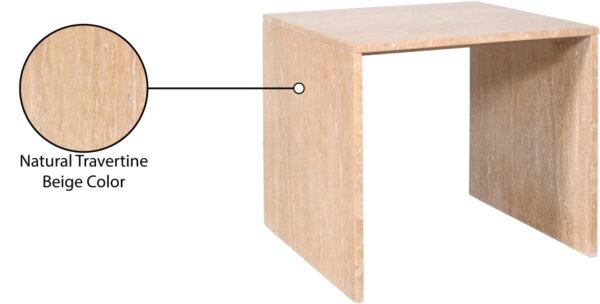 Vernazza Travertine End / Side Table