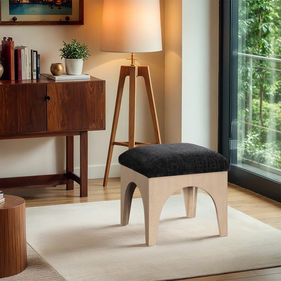 Lawson Chenille Fabric Upholstered Ottoman