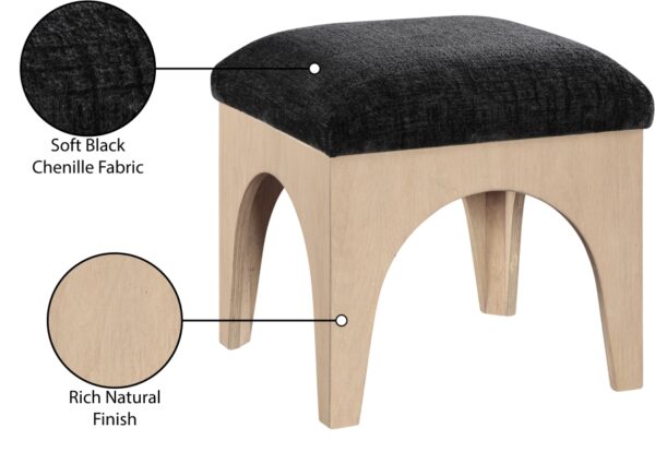 Lawson Chenille Fabric Upholstered Ottoman