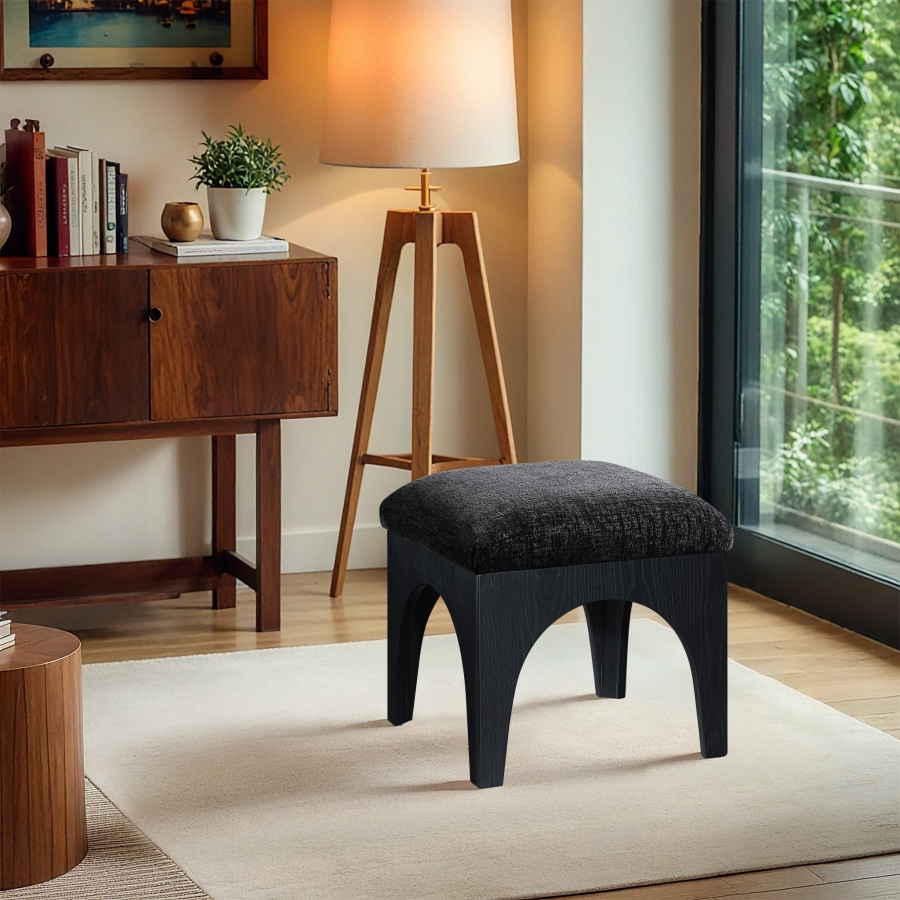 Lawson Chenille Fabric Upholstered Ottoman
