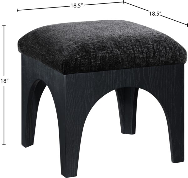 Lawson Chenille Fabric Upholstered Ottoman