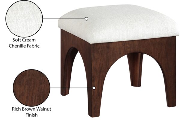 Lawson Chenille Fabric Upholstered Ottoman