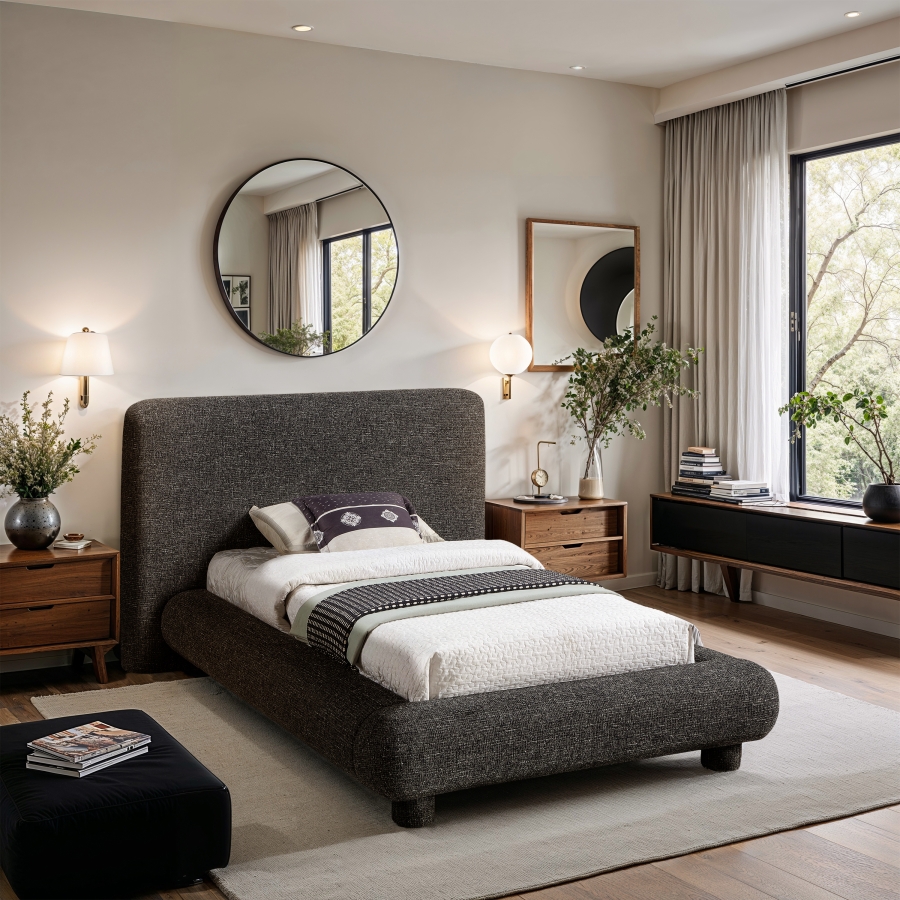 Blair Fabric Upholstered Twin Bed