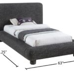 Blair Fabric Upholstered Twin Bed