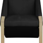 Rivet Velvet Upholstered Accent Chair