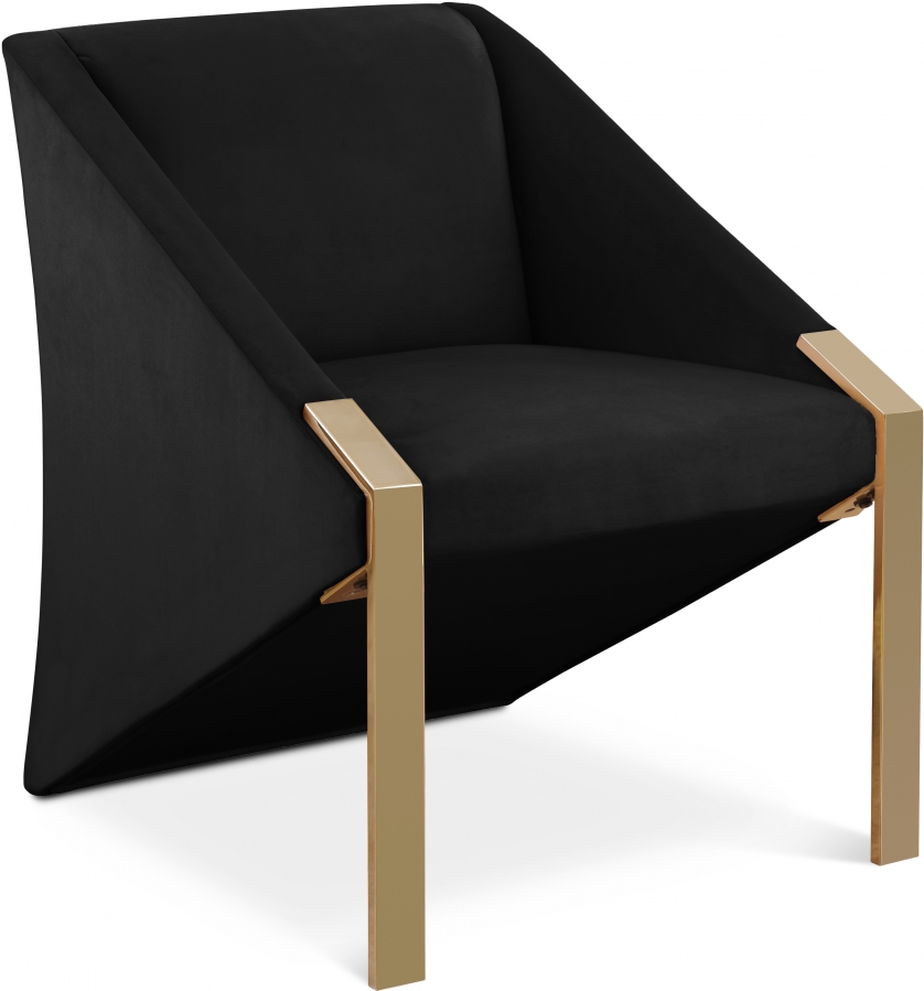 Rivet Velvet Upholstered Accent Chair